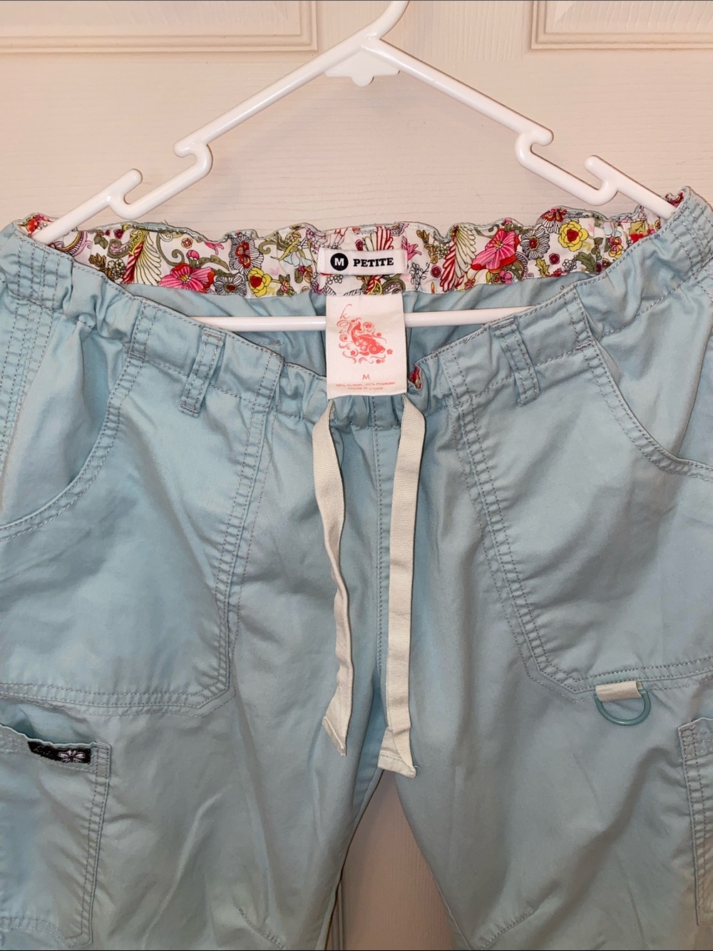 Koi Lindsey Cargo Scrub Pants - Light Sage - Picture 2 of 6